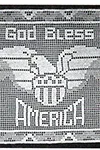 God Bless America Doily