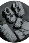 Bottle Cover, Mittens & Bootees No. 5249