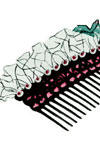 Satin &amp; Sequins Comb Pattern