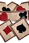 Playing Cards Potholder Set Pattern #9437