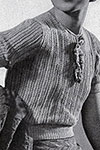 Lacy Knitted Striped Blouse