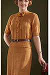 Tie Neck Knitted Dress Pattern