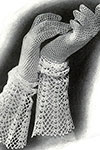 Gloves with Lace Cuff