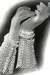 Gloves with Lace Cuff