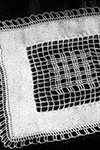 Square Doily with Crochet Inset