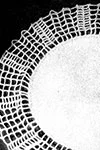 Doily with Two Colored Mesh Edging