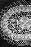 Peach and White Doily