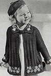 Flower Trimmed Coat and Beret