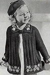 Flower Trimmed Coat and Beret