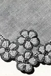 Red and White Handkerchief Edging