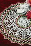 Green and Pink Doily