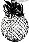 Pink Crocheted Glitter Ornament