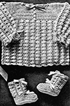 Infant's Crocheted Set