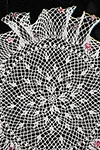 African Violet Ruffle Doily