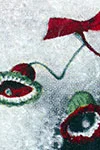 Green, White & Red Bells Ornament