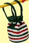 Red, White and Black Drawstring Bag