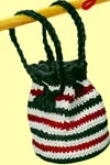 Red, White and Black Drawstring Bag
