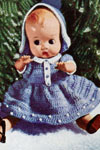 Christmas Doll w/Blue Dress