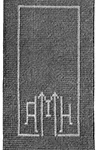 Initials in Puff Stitchs