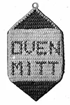Cross Stitch Oven Mitt
