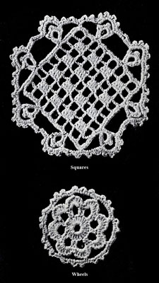 Mosaic Lace Bedspread Pattern chart a