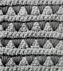 Crocheted Bulky Carriage Cover Pattern chart