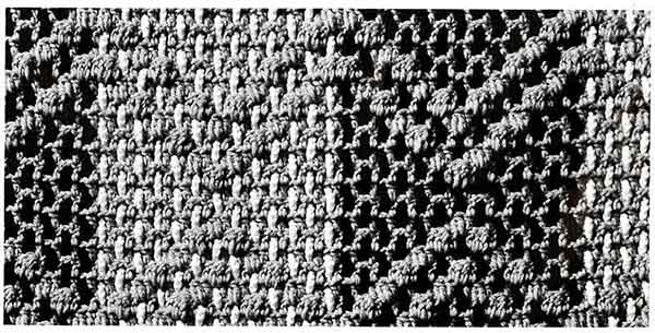 Diamond Weave Afghan Pattern swatch