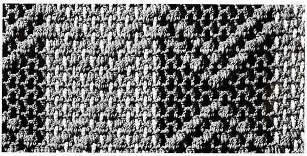Diamond Weave Afghan Pattern swatch