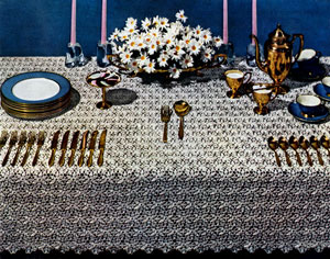 Snow Flower Tablecloth