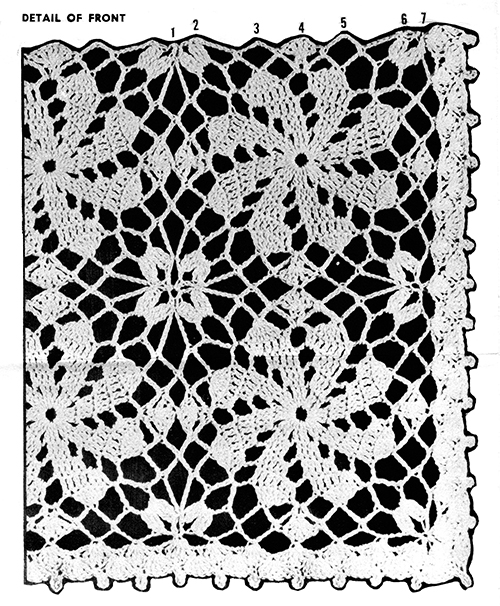 Crocheted Jacket Pattern #551 swatch
