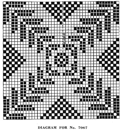 Square-a-Day Tablecloth Pattern #7067 chart