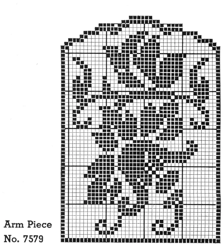 Flower Show Chair Set Pattern #7579 chart