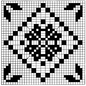 Filet Tablecloth Pattern chart