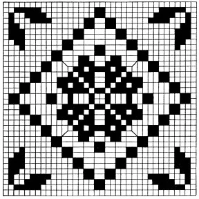 Filet Tablecloth Pattern chart