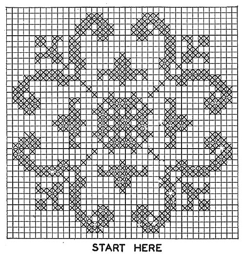 Fancy Free Doily Pattern #D-138 chart