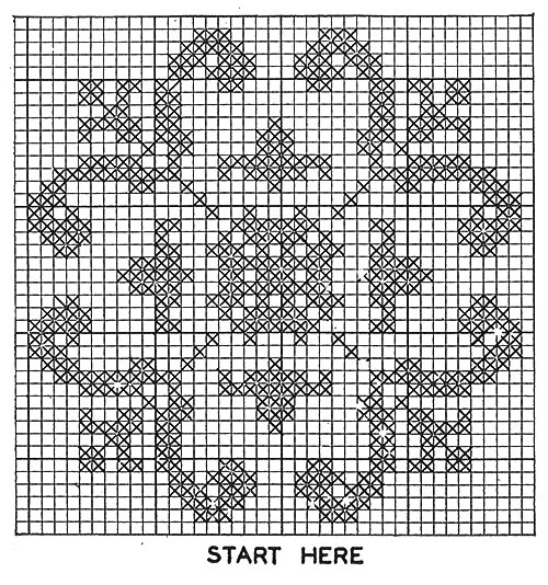 Fancy Free Doily Pattern #D-138 chart