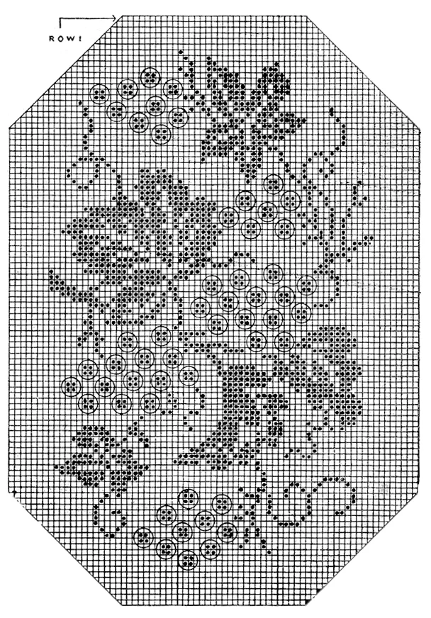 Grape Arbor Embossed Filet Placemat Pattern #11