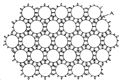 Rose Rings Doily Set Pattern #14