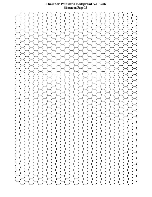 Poinsettia Bedspread Pattern chart b