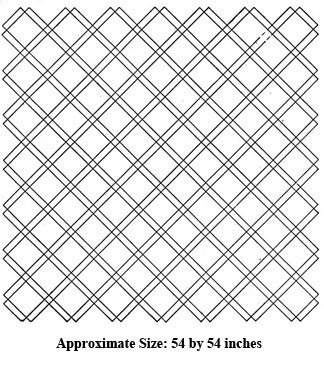 Florentine Banquet Cloth Pattern 54 x 54 inches