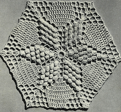 Popcorn Petals Bedspread Pattern #6041