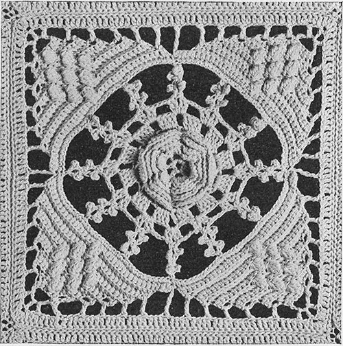 Bed of Roses Bedspread Pattern #668 swatch