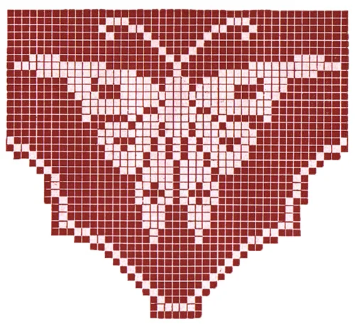 Deep Yoke of Butterflies Pattern #7 chart1
