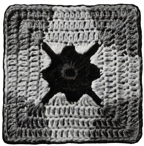 Mardi Gras Afghan Pattern motif