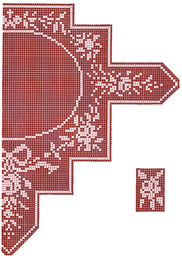 Rose Gown Yoke and Medallion Pattern #8 chart