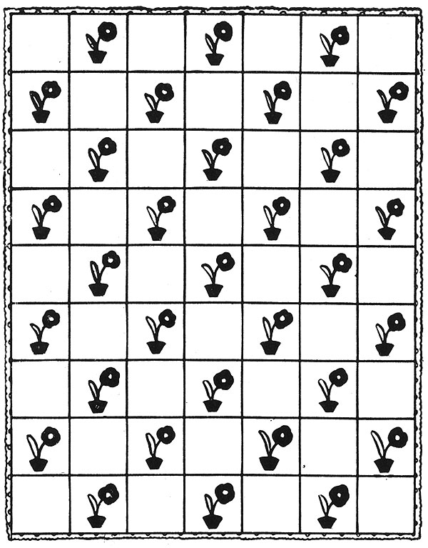 How Does Your Garden Grow Afghan Pattern #539 chart