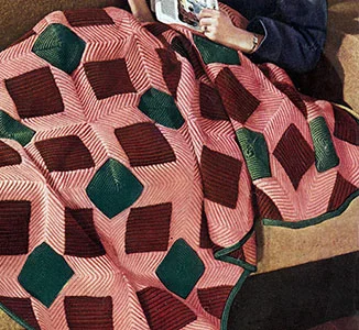 Criss Cross Afghan Pattern #629