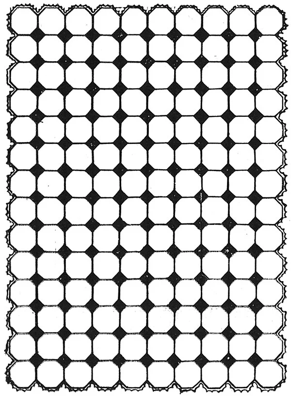 Flagstone Afghan Pattern #632 chart