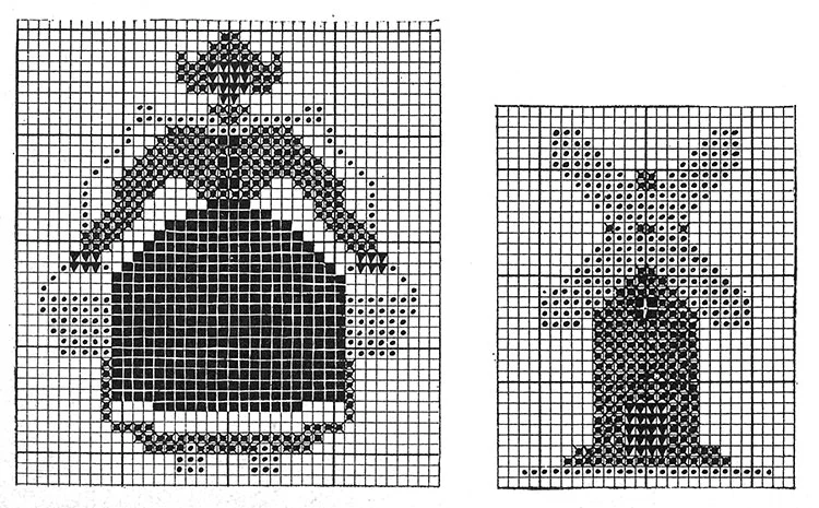 Windmill Chair Set Pattern #7089 chart