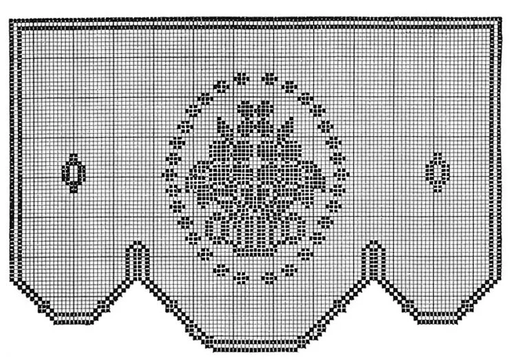 Flower Basket Chair Set Pattern #7103 chart 1